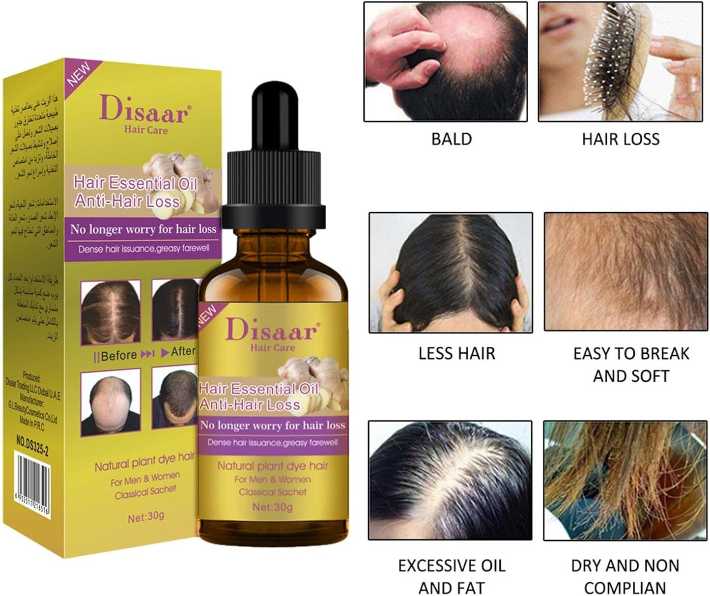Aceite para el crecimiento del cabello PAGA UNO LLEVA DOS
