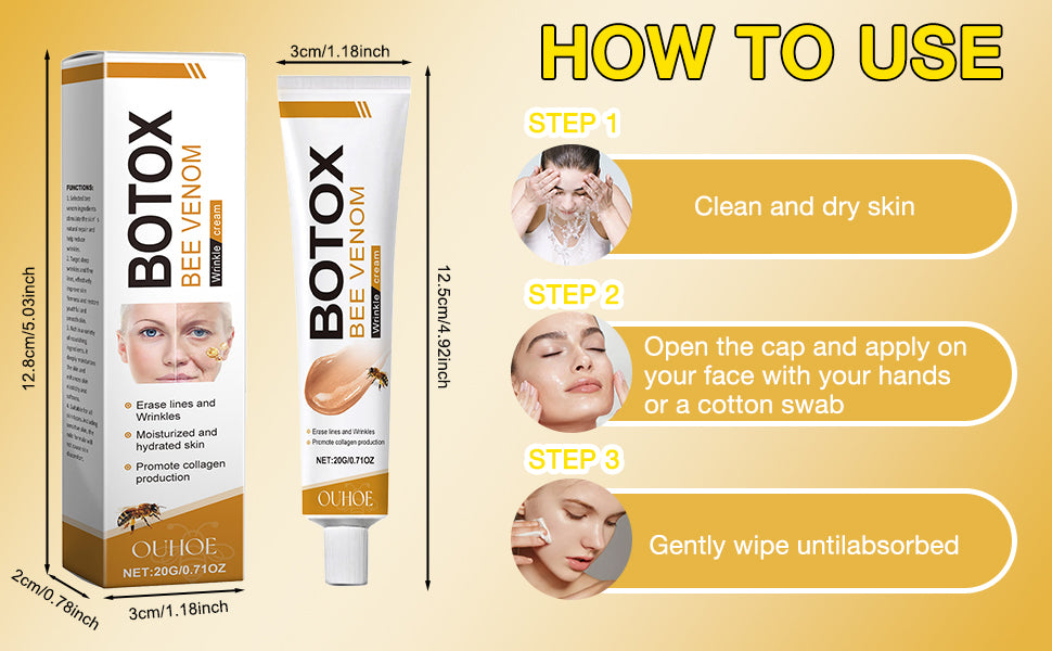Botox Bee Venom Cream ANTI-ARRUGAS lavado facial REGALO