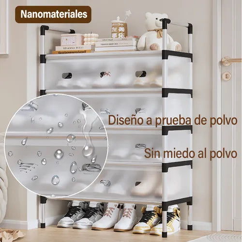 Zapatera de varios niveles de acero inoxidable