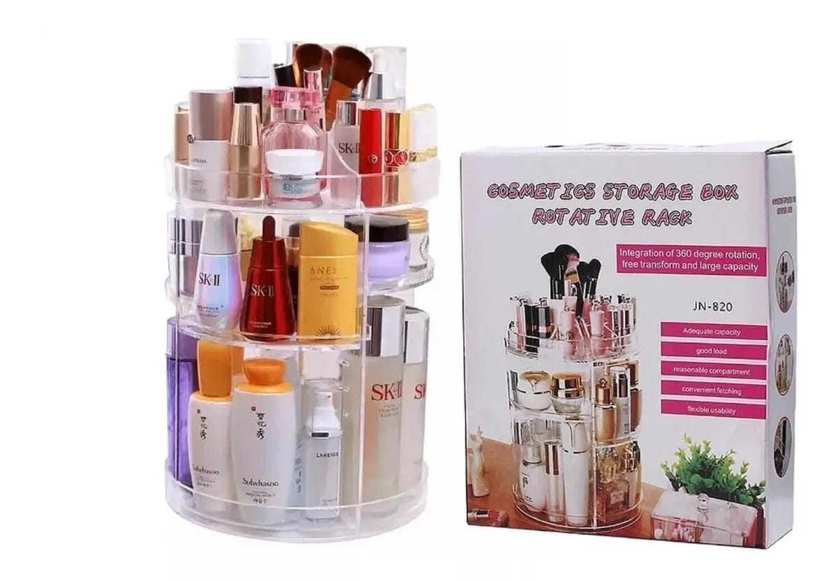 Organizador para Maquillaje y Cosméticos 360 Grados