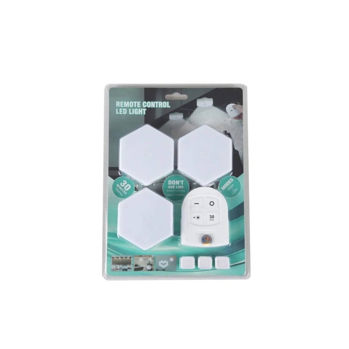 Set De Luces Led Con Control De Mando x 3 Unidades + Envío Gratis DISPONIBLE VERSION HEXAGONAL