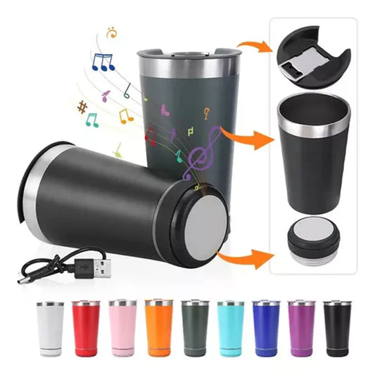 Vaso inteligente con parlante Bluetooth integrado 🔊☕