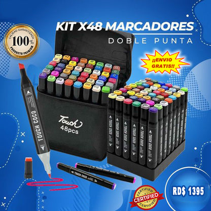 SET DE MARCADORES 48 Y 80 PIEZAS