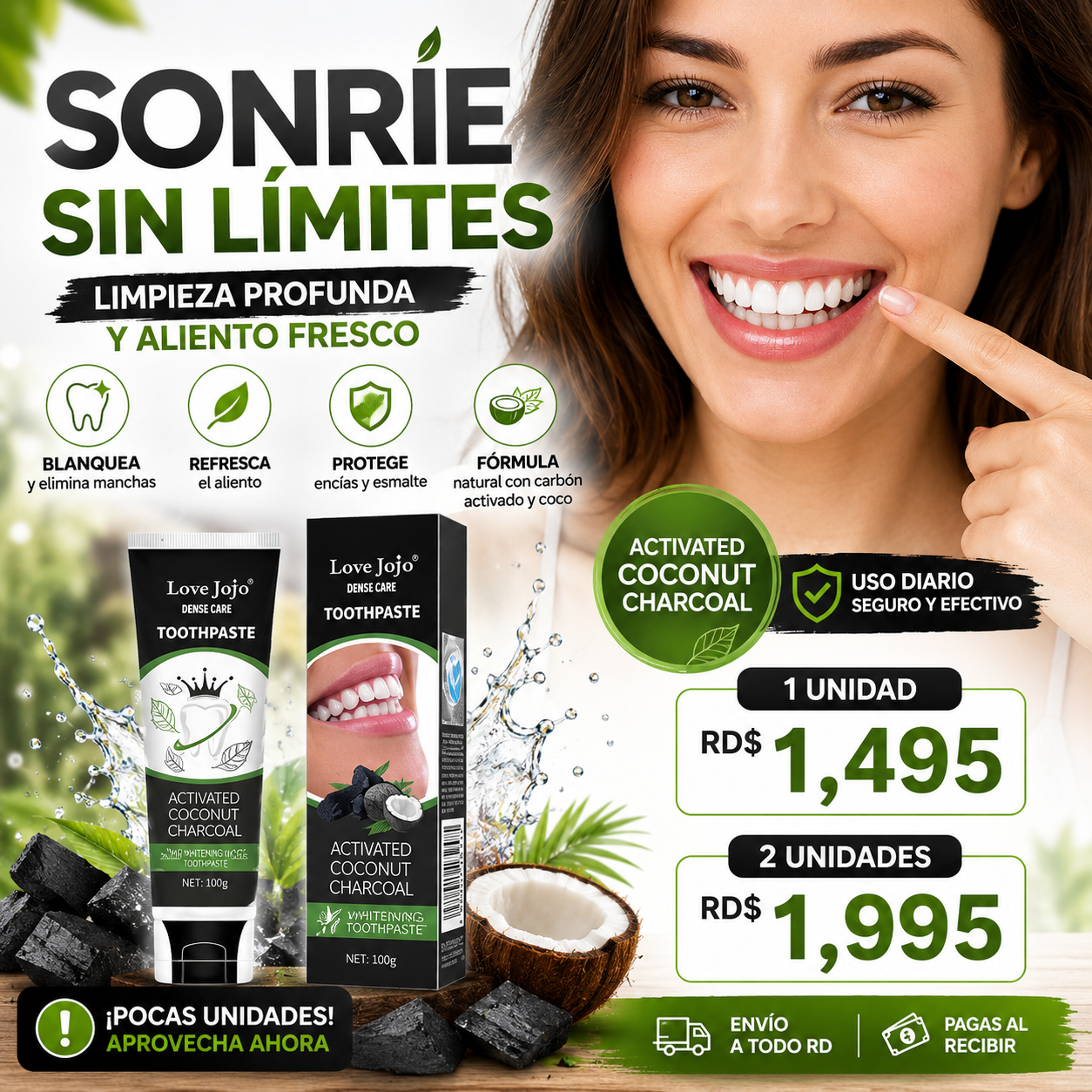 CREMA DE  DIENTE BLANQUEADORA