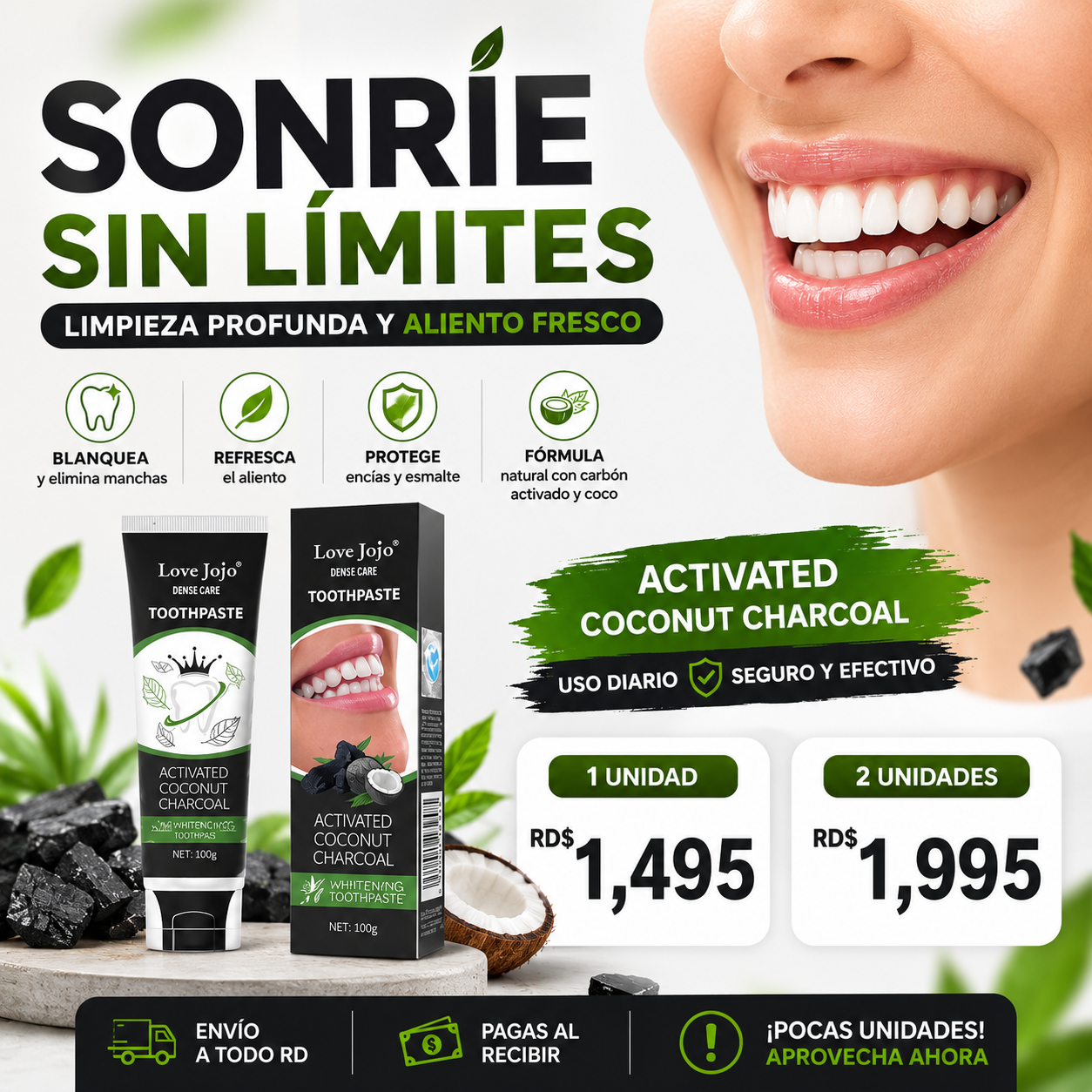 CREMA DE  DIENTE BLANQUEADORA