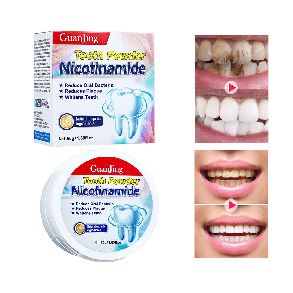 POLVO DENTAL BLANQUEADOR NICOTINAMIDE  PAGA UNO LLEVA DOS