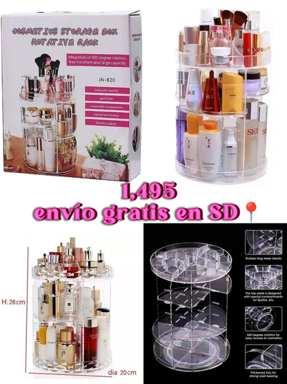 Organizador para Maquillaje y Cosméticos 360 Grados