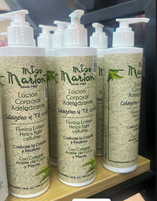 Loción corporal adelgazante con colágeno y té verde