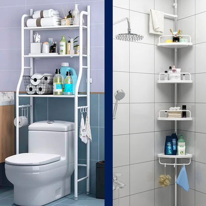 COMBO ORGANIZADOR PARA BAÑO (ESQUINERO + ORGANIZADOR)