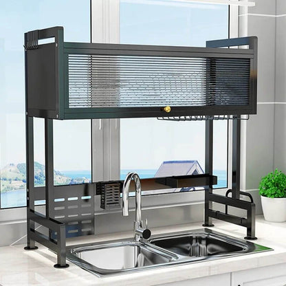 Escurridor y Organizador de platos de Acero 85cm