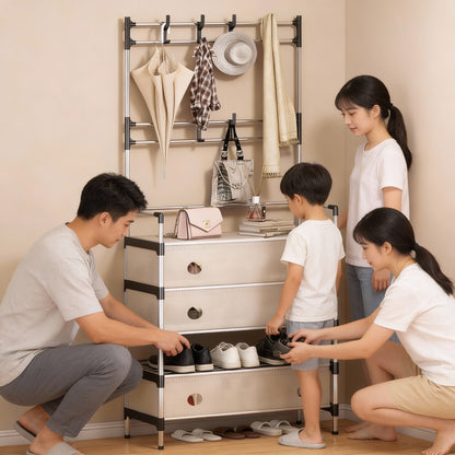 Zapatera Perchero con tapas